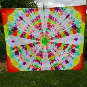 Tie dye tapestry